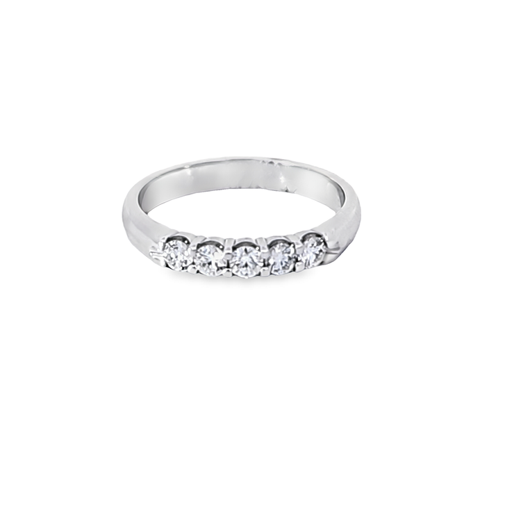 5 STONE DIAMOND WEDDING BAND – 0.33 TCW