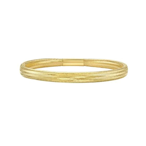 GOLD MESH BANGLE BRACELET