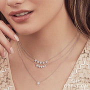 Shy Creation - Diamond Cluster Necklace