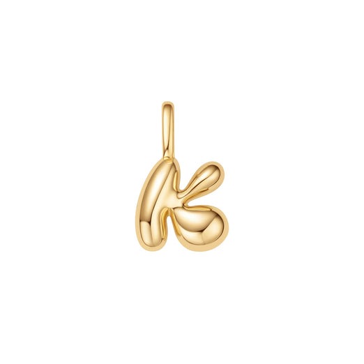 ANIA HAIE – BUBBLE INITIAL CHARM NECKLACE – “K”