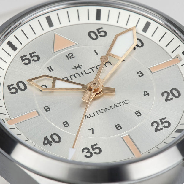Hamilton - Khaki Aviation Pilot Auto - White