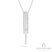 Couture 3-Row Graduating Diamond Pendant