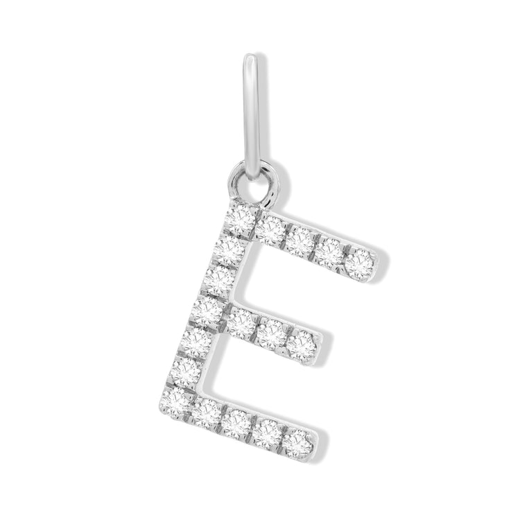 DIAMOND INITIAL 'E' PENDANT