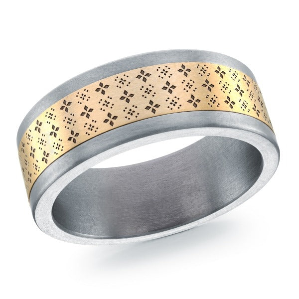 GOLD & TANTALUM MARDINI WEDDING BAND