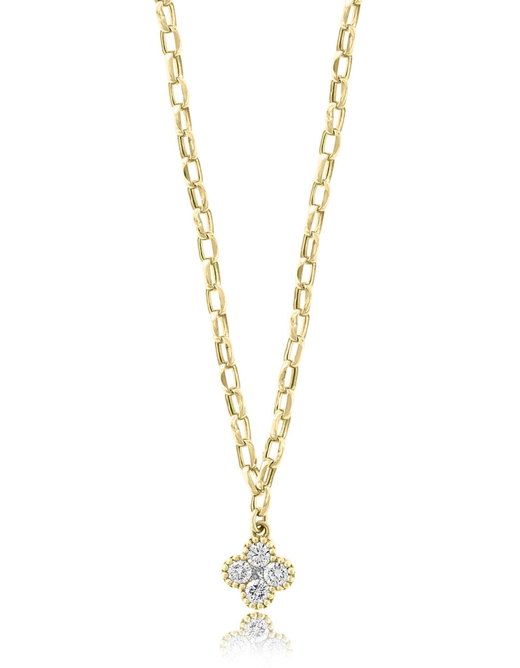DIAMOND CLOVER NECKLACE