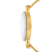 Tory Burch - Miller Bangle Watch Gold Tone With Interchangeable Top Rings