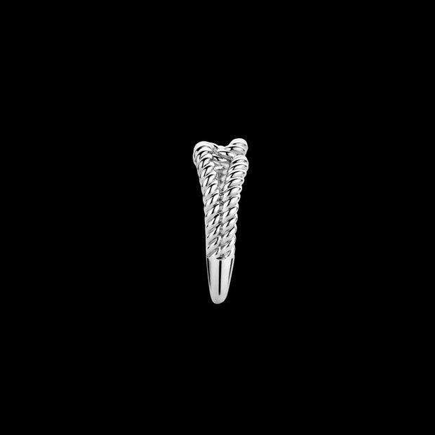 TI SENTO - SILVER ROPE RING