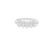 Oval Diamond 5 Stone Band