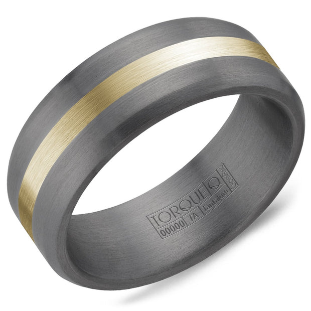 CROWN RING – TANTALUM & YELLOW GOLD BAND