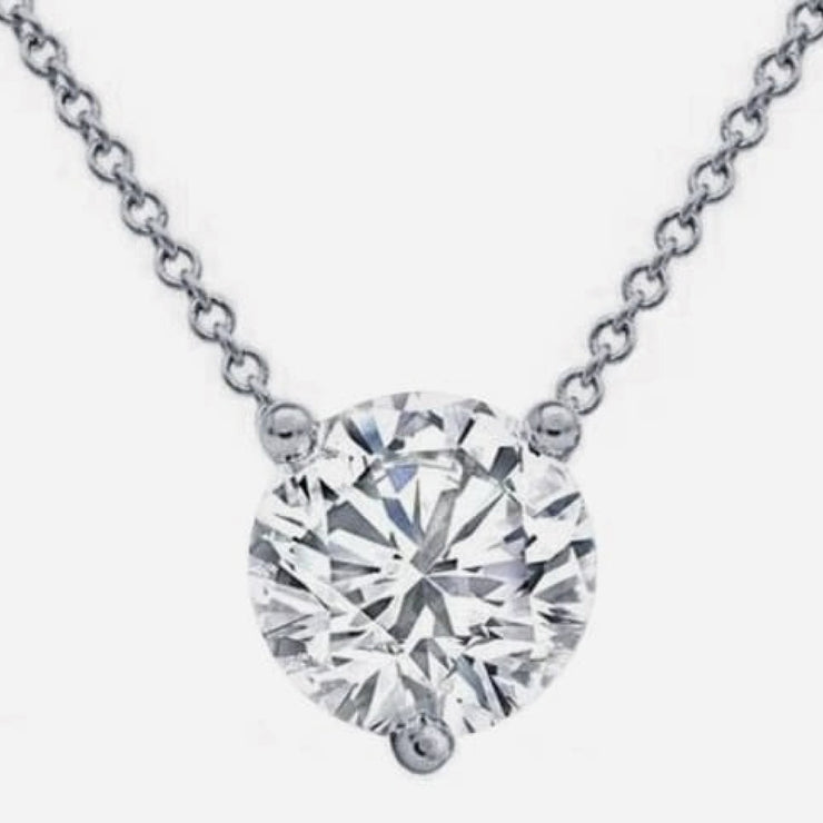 DIAMOND SOLITAIRE PENDANT - 1 TCW