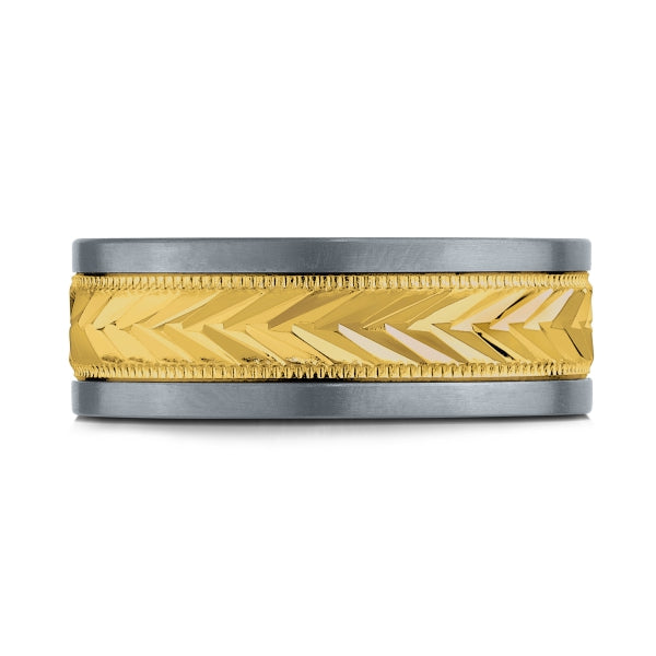 Gold & Tantalum Mardini Collection Wedding Band