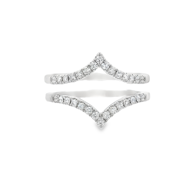 POINTED CONTOUR RING GUARD 0.35CTW