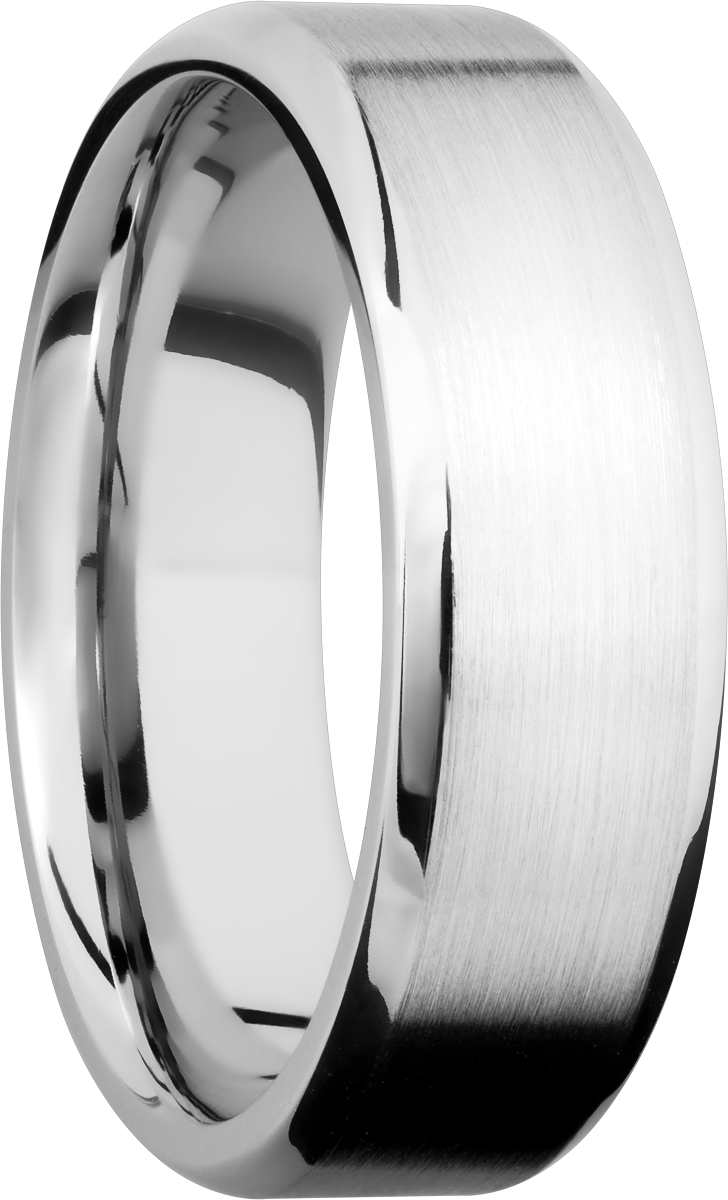 Cobalt chrome 7mm beveled band