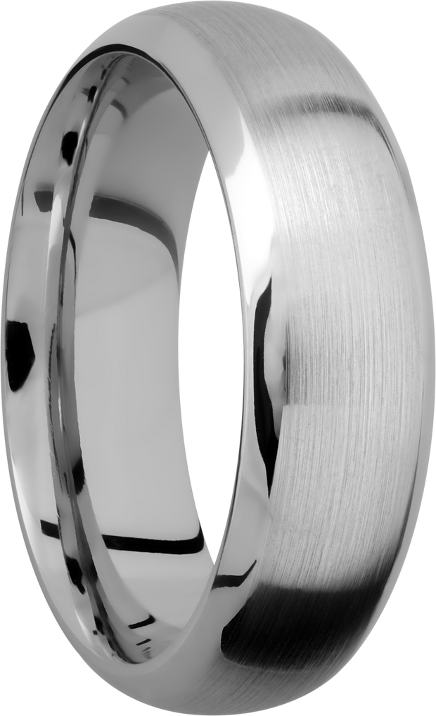 Cobalt chrome 7mm domed beveled band