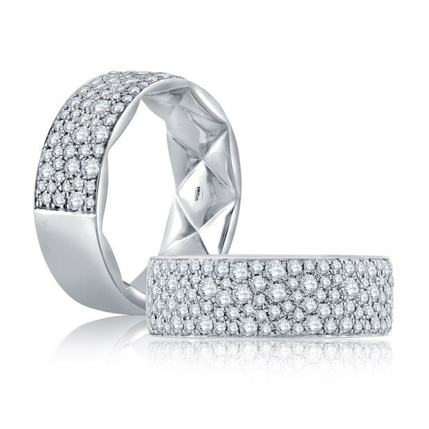 A Jaffe - Wide Diamond Wedding Band
