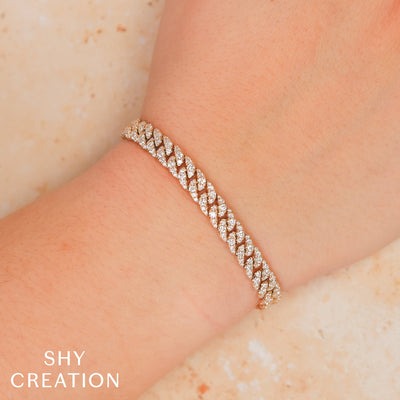 SHY CREATION - DIAMOND LINK TENNIS BRACELET