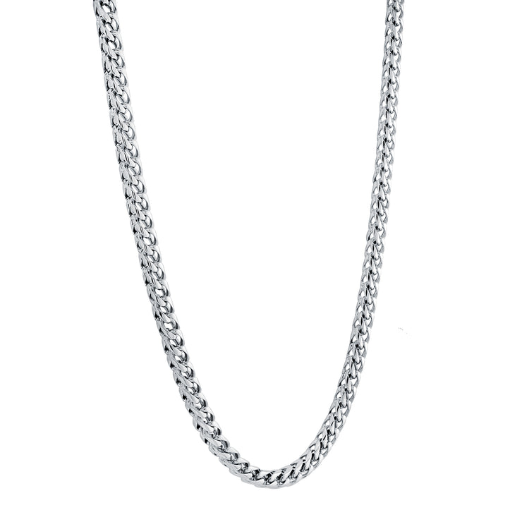 ITALGEM STEEL - ROUND FRANCO CHAIN NECKLACE