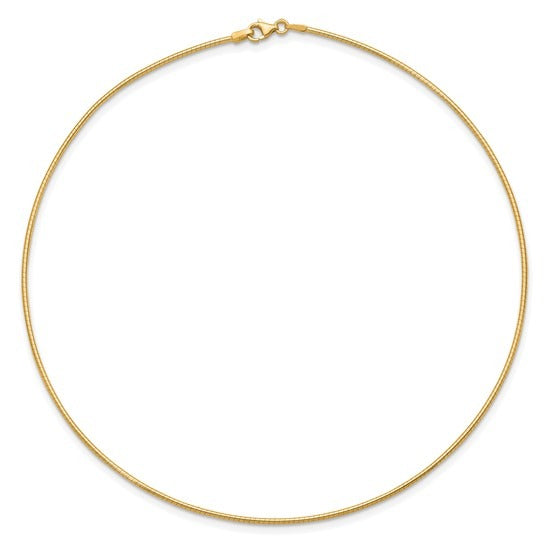GOLD OMEGA NECKLACE