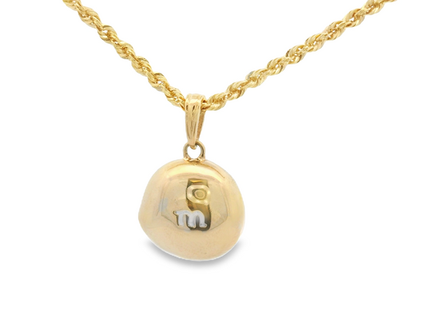 Yellow Gold M&M Pendant