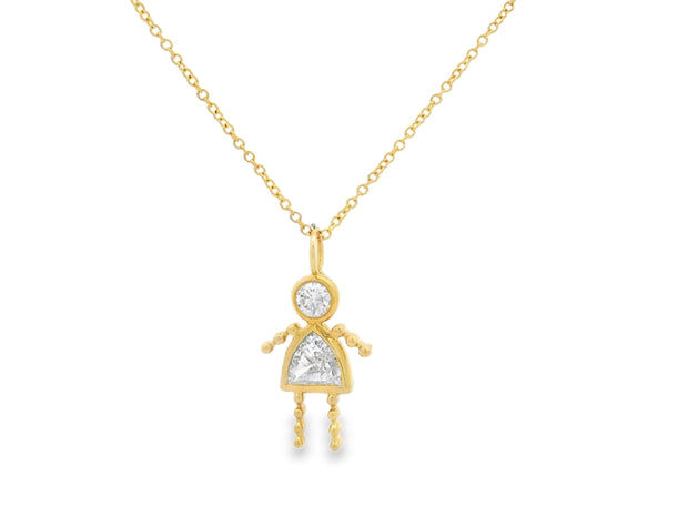 Diamond "Girl" Pendant