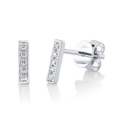 SHY CREATION - DIAMOND BAR POST EARRINGS