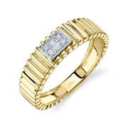 SHY CREATION - DIAMOND BAGUETTE CLUSTER BAND