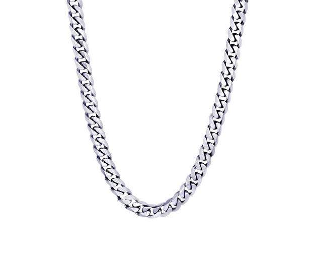 ITALGEM STEEL – STAINLESS STEEL CURB CHAIN NECKLACE