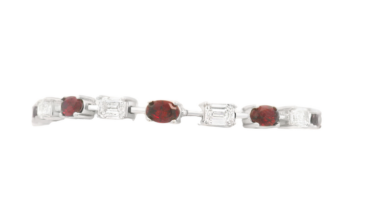 Ruby & Diamond Tennis Bracelet