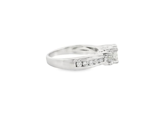 Princess Cut 3 Stone Diamond Engagement Ring
