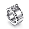 925 Sterling Silver Twisted Smart Ring Enhancer