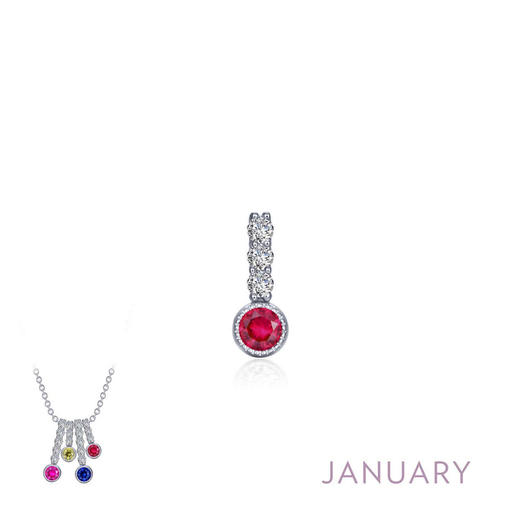 LAFONN - JANUARY BIRTHSTONE LOVE PENDANT