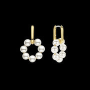 TI SENTO – PEARL HOOP EARRINGS