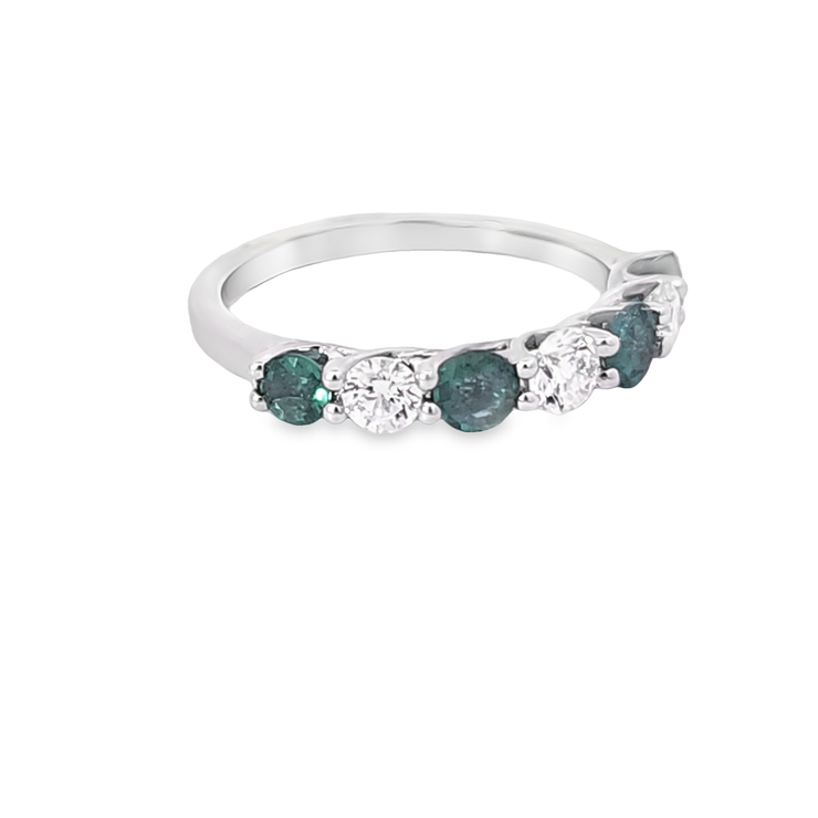 EMERALD & DIAMOND BAND