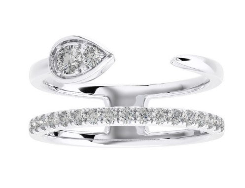 Double Row Diamond Ring