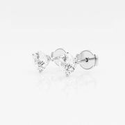 Martini Diamond Stud Earrings - 1 1/2 Ct