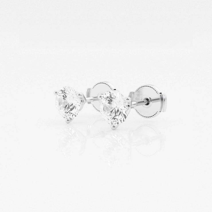 Martini Diamond Stud Earrings - 1 1/2 Ct