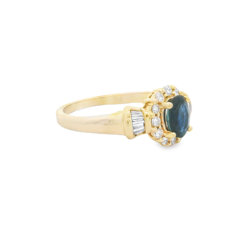 Sapphire & Diamond Ring