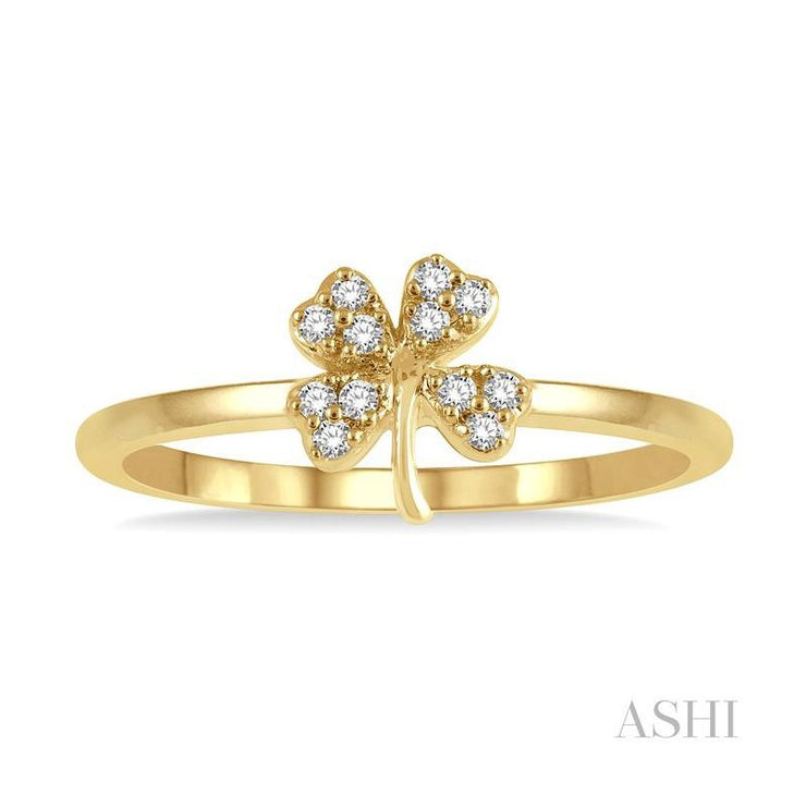Ashi - Diamond Clover Ring