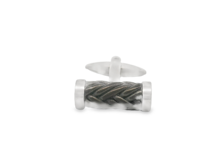 Weave Cylinder Cufflinks