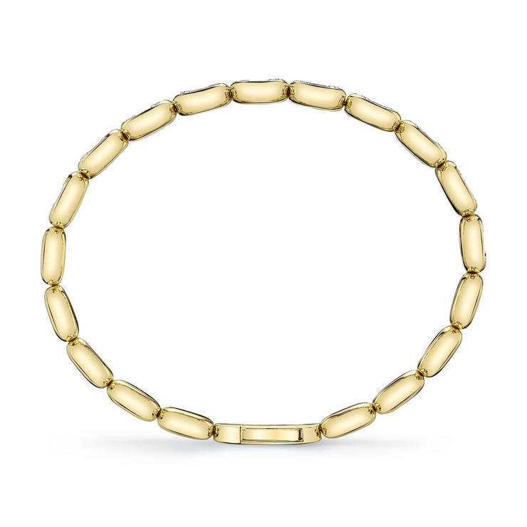 Shy Creation - 1.00Ct Diamond Baguette Flexible Bangle