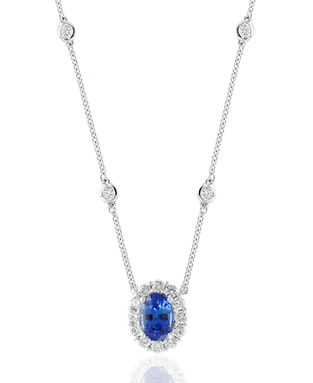 Sapphire & Diamond Pendant