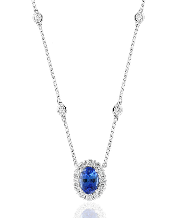 Sapphire & Diamond Pendant
