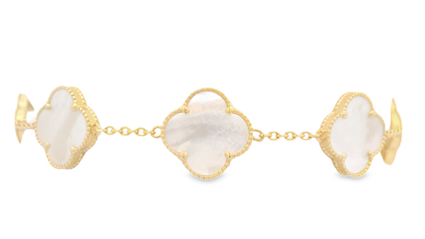 Mother of Pearl Clover Bracelet