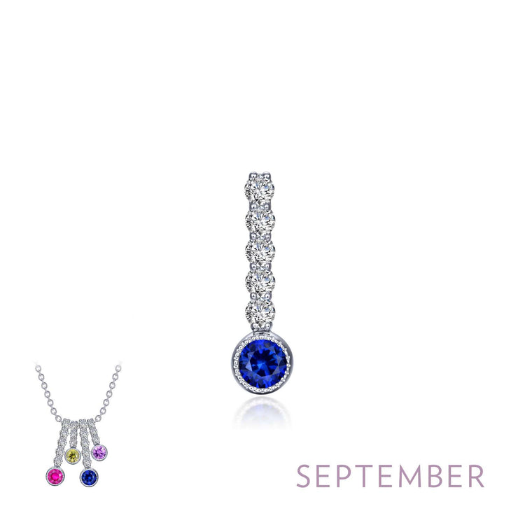 LAFONN- SEPTEMBER BIRTHSTONE LOVE PENDANT