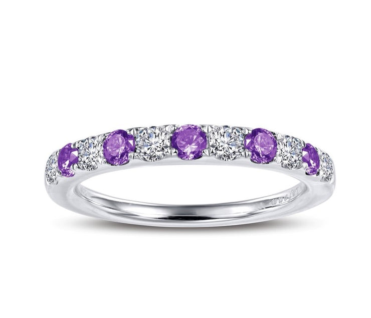 LAFONN - STACKABLE AMETHYST BIRTHSTONE RING