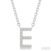 ASHI - 'E' DIAMOND INITIAL PENDANT