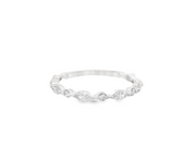Marquise & Round Diamond Band