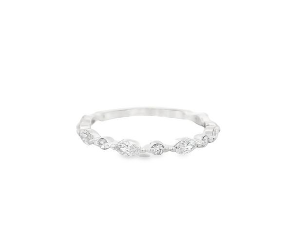 Marquise & Round Diamond Band