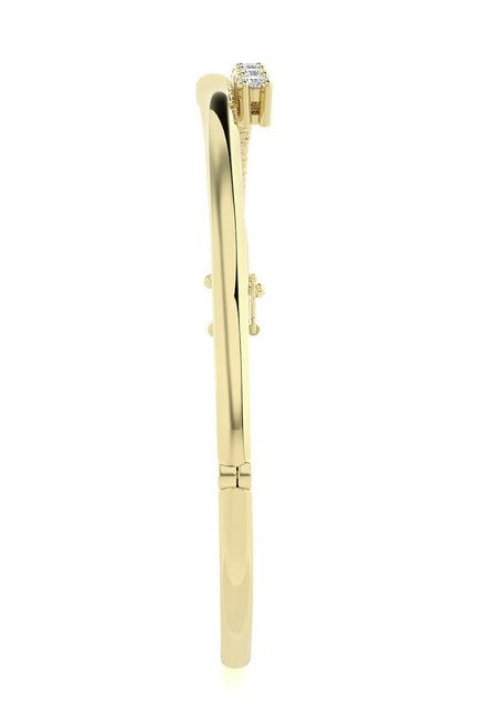 Diamond Bypass Bangle Bracelet