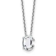 GOLD LAB GROWN DIAMOND LETTER C PENDANT